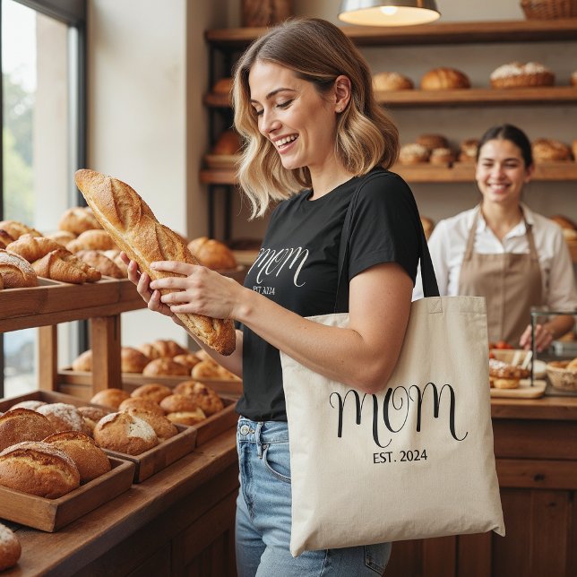 Mom Established New Mom Gift  Tasche (Von Creator hochgeladen)