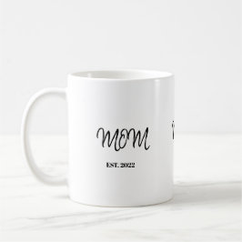 Mom Established New Mom Gift Two-Toned Coffee Mug Kaffeetasse