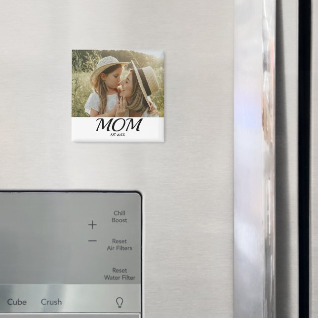Mom Established Photo Gift  Magnet (In Situ (Kühlschrank))