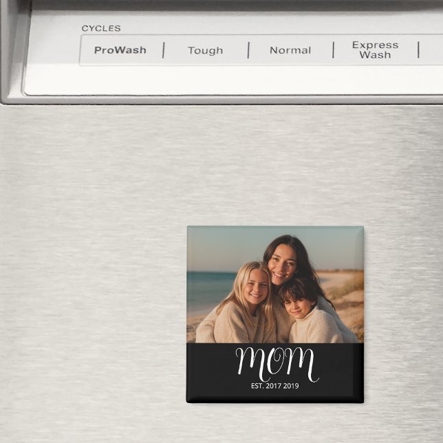 Mom Established Photo Gift Magnet (Von Creator hochgeladen)