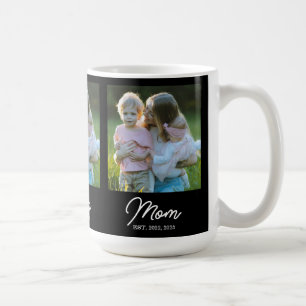 Mom Established Schrift Schwarz 3 Foto Kaffeetasse
