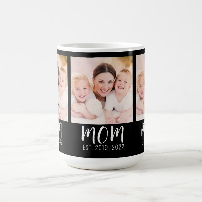Mom Established Script Black 3 Photo  Kaffeetasse (Mittel)