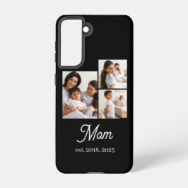 Mom Established Script Black 3 Photo Samsung Galaxy Hülle