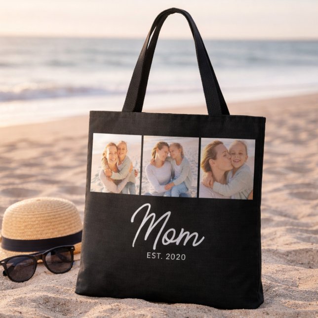 Mom Established Script Black 3 Photo Tasche (Von Creator hochgeladen)