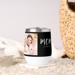 Mom Established Script Black Photo