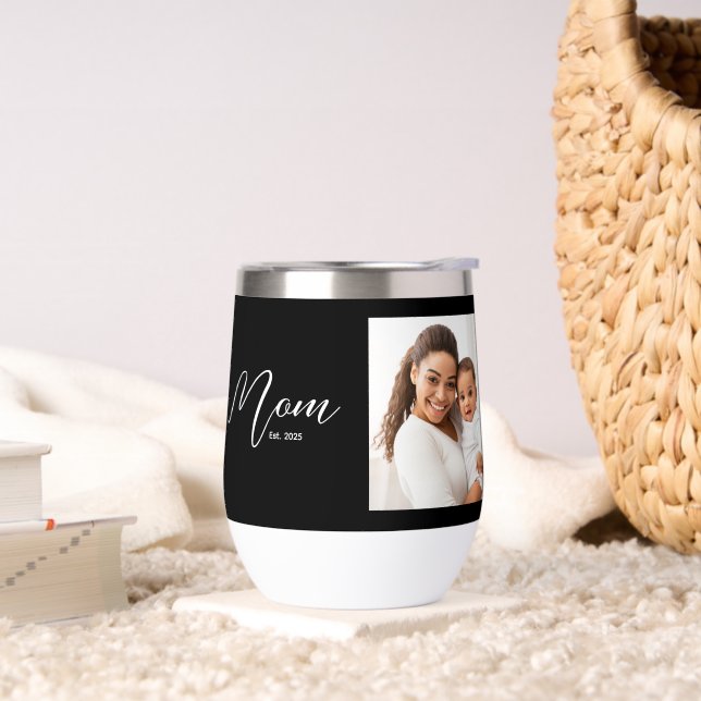 Mom Established Script Black Photo (Salon)