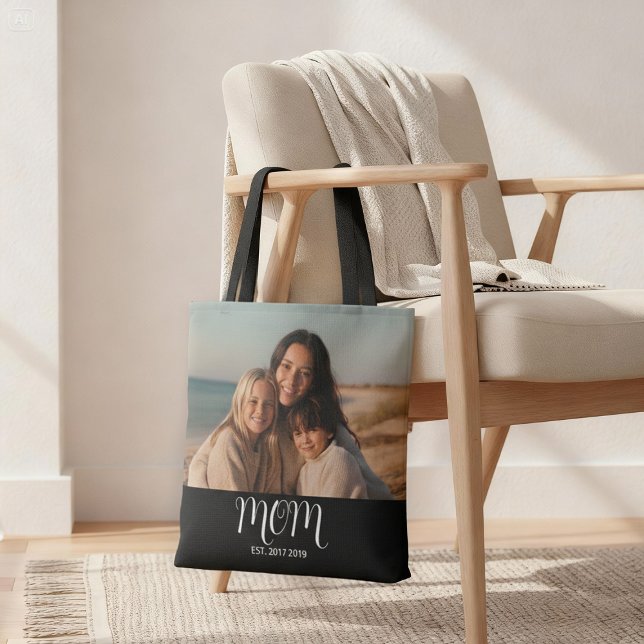 Mom Established Script Black Photo Tasche (Von Creator hochgeladen)