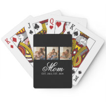 Mom Established White Elegant Script 3 Photo