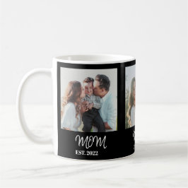 Mom Established, White Script, 3-Photo Coffee Mug Kaffeetasse