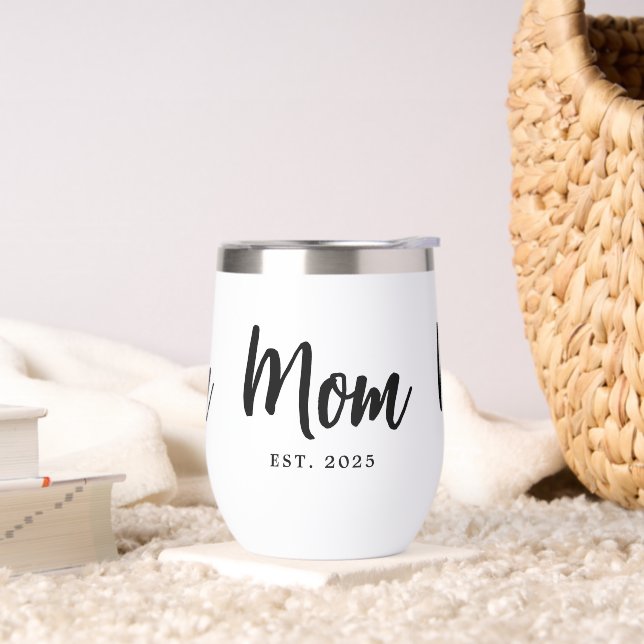 Mom Established Year New Mother Gift (Wohnzimmer)