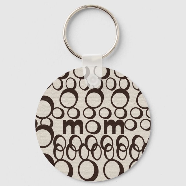 MOM Fashion Keychain "Canvas" Brown Schlüsselanhänger (Vorderseite)