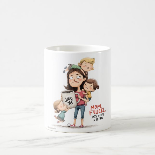 Mom Fuel Needed: A Funny and Relatable  Kaffeetasse (Mittel)