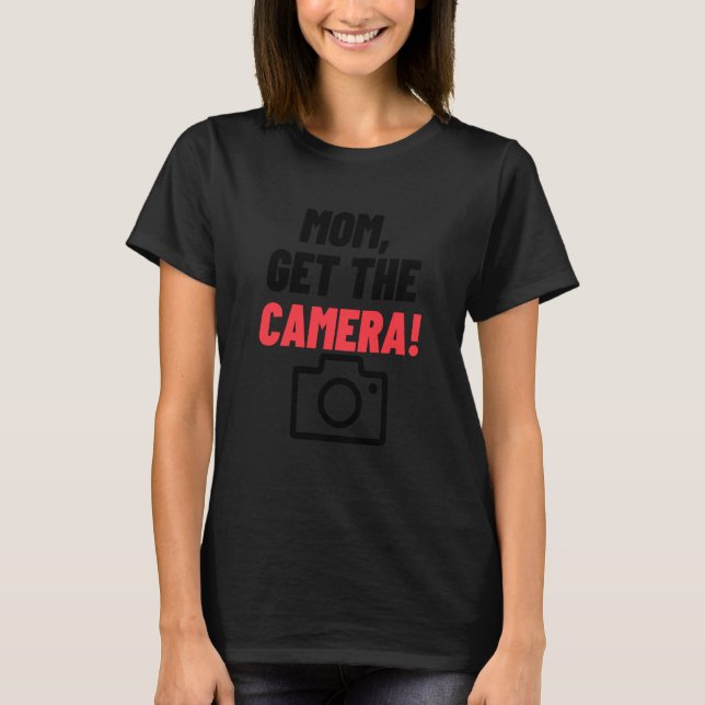MOM GET THE CAMERA Famous MW2 Meme T-Shirt (Vorderseite)