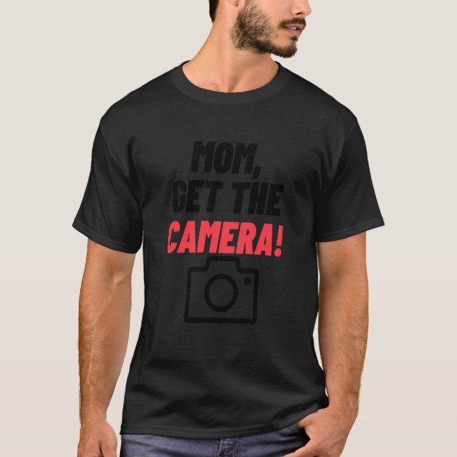 MOM GET THE CAMERA Famous MW2 Meme T-Shirt (Vorderseite)