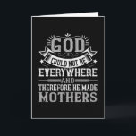 Mom - God could not be everywhere Karte<br><div class="desc">Would you like to thank your mother for everything during Corona time,  for example on her birthday or Mother's Day? Then show your mom your love with a gift and love saying!</div>