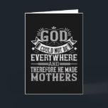 Mom - God could not be everywhere Karte<br><div class="desc">Would you like to thank your mother for everything during Corona time,  for example on her birthday or Mother's Day? Then show your mom your love with a gift and love saying!</div>