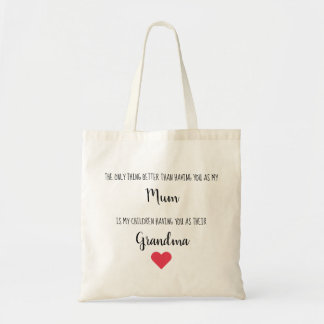 Mom Grandma Best Grandma Quote Tragetasche
