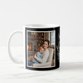 Mom Greatest Blessing Heartfelt 2 Photo Black Kaffeetasse