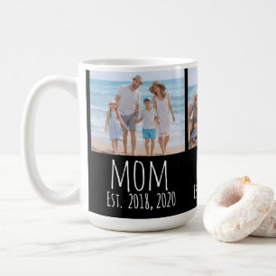 Mom hat es geschafft Schrift Schwarz 3 Foto  Kaffeetasse