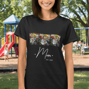 Mom hat Skript 3 Foto Schwarz erstellt T-Shirt