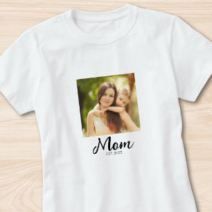 Mom hat Skript Foto erstellt T-Shirt