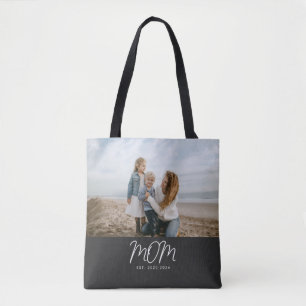 Mom hat Skript Foto erstellt Tasche