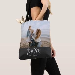 Mom hat Skript Foto erstellt Tasche