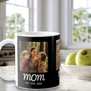 Mom hat Skript Schwarz 3 Foto Kaffeetasse