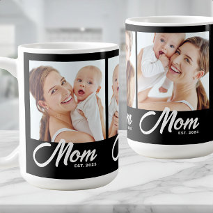 Mom hat Skript Schwarz 3 Foto Kaffeetasse
