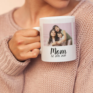 Mom hat Skript Schwarz 3 Foto Kaffeetasse