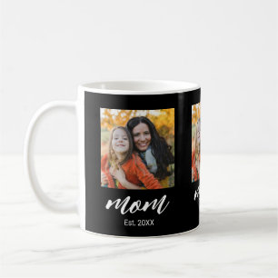 Mom hat Skript Schwarz 3 Foto Kaffeetasse