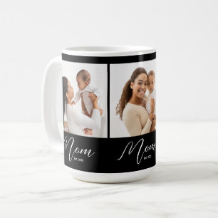 Mom hat Skript Schwarz 3 Foto Kaffeetasse