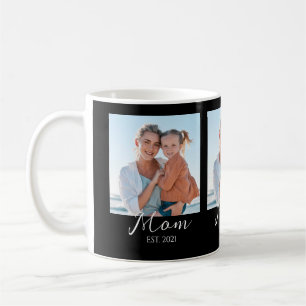 Mom hat Skript Schwarz 3 Foto Kaffeetasse