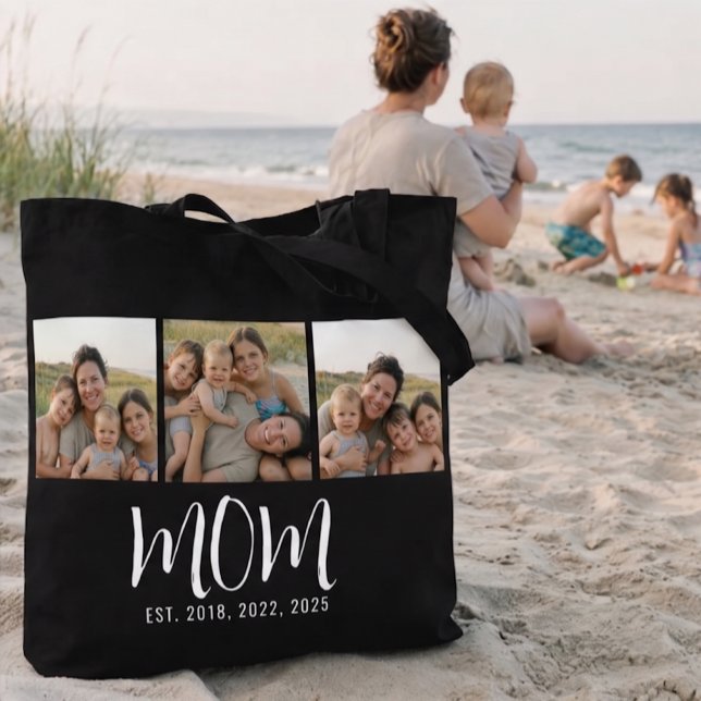 Mom hat Skript Schwarz 3 Foto Tasche (Von Creator hochgeladen)