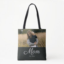 Mom hat Skript Schwarz Foto