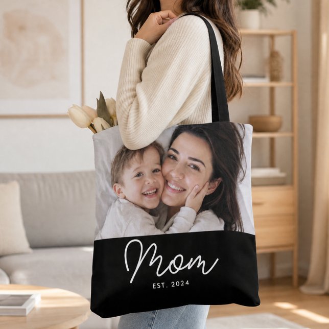 Mom hat Skript Schwarz Foto Tasche (Von Creator hochgeladen)