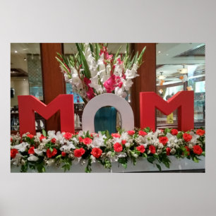 "Mom, ich liebe Dich" – Ein herzlicher Blumengruß Poster