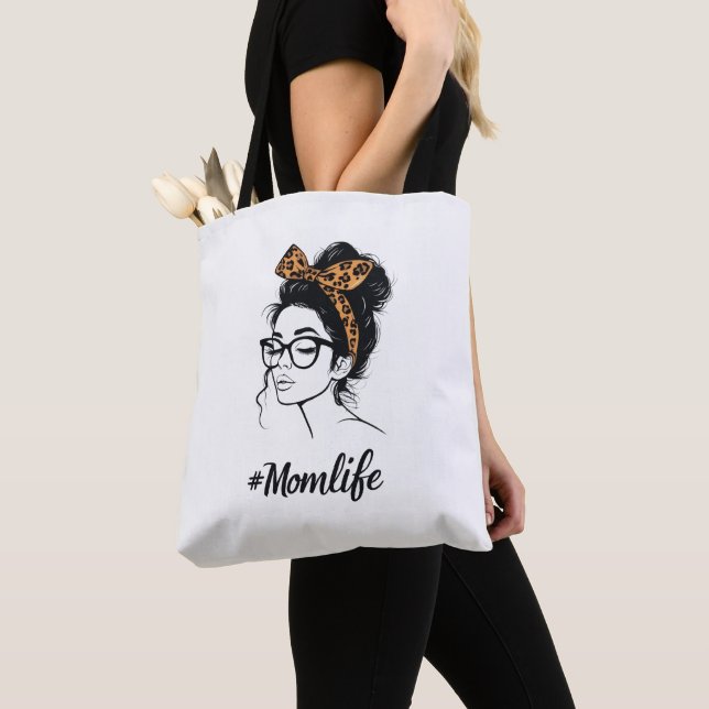  Mom Life Leopard Print Tote Bag Tasche (Von Nahem)