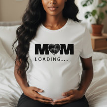 Mom Loading Heart Photo Ultrasound Baby Shower