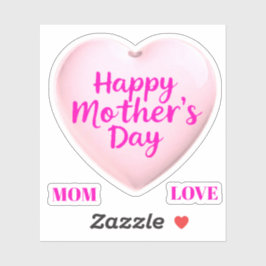 MOM LOVE AUFKLEBER