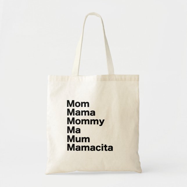 Mom Mama Mamacita Mother’s Day Quote Tragetasche (Vorne)