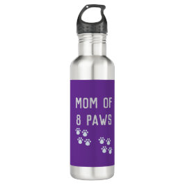 Mom of 8 paws edelstahlflasche