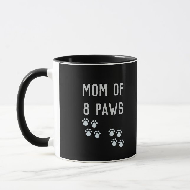 Mom of 8 paws tasse (Links)
