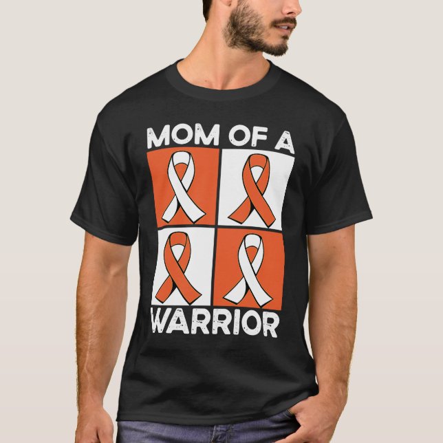 Mom Of A Warrior Support Squad Leukemia Awareness T-Shirt (Vorderseite)