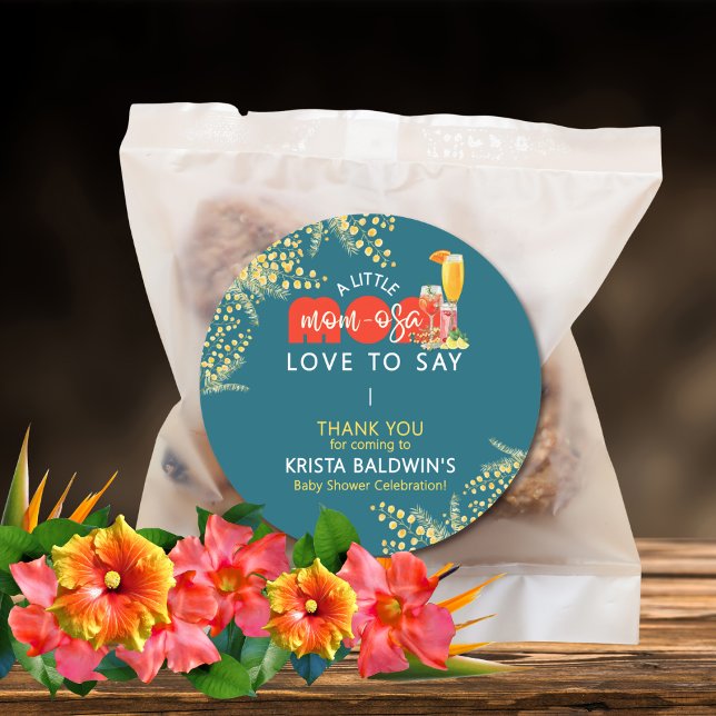 Mom-osa Baby Shower Stickers (Von Creator hochgeladen)