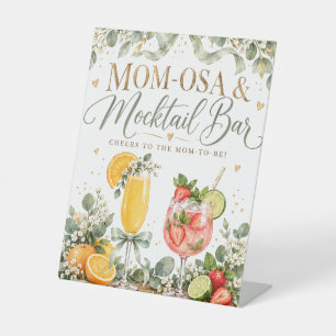 Mom-osa & Mocktail Bar Baby Shower Podestschild Sockelschild