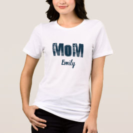 Mom Personalized name  Tri-Blend Shirt
