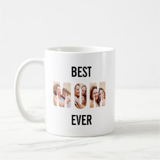 Mom Photo Collage Cutout Mother's Day Birthday Kaffeetasse