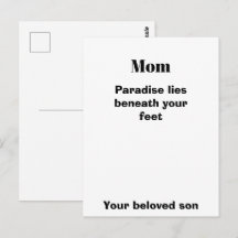 Mom Quote Post card Mom's Gift