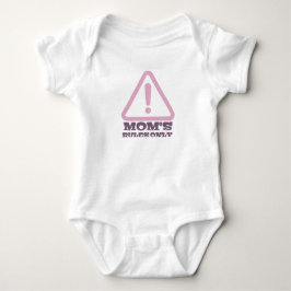Mom’s Rules Only – Sassy New Mom Baby Apparel Baby Strampler
